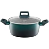 Puodas aluminiowy su dangteliu Ombre Žalias 24 cm 4,3 l AMBITION