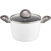 Puodas aukštas su powłoką Qualum Basic Stone Edition Wavy 20 cm AMBITION