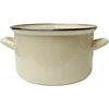 Emaliuotas puodas 18 cm 2,6 l kremas EMALIA OLKUSZ