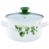 Puodas emaliowany su dangteliu Eukaliptus 20 cm 3,8 l EMALIA OLKUSZ