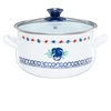 Puodas emaliowany su dangteliu Kalina 18 cm 2,9 l EMALIA OLKUSZ