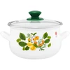 Puodas emaliowany su dangteliu Pigwa 22 cm 5l EMALIA OLKUSZ