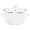 35069 Puodas emaliowany su dangteliu Pyza kreminė 20 cm 3,8 l EMALIA OLKUSZ