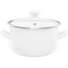 35069 Puodas emaliowany su dangteliu Pyza kreminė 20 cm 3,8 l EMALIA OLKUSZ