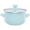 Emaliuotas puodas su dangteliu Pyza mint 20 cm 3,8 l EMALIA OLKUSZ
