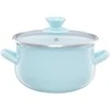 Emaliuotas puodas su dangteliu Pyza mint 20 cm 3,8 l EMALIA OLKUSZ