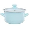 Emaliuotas puodas su dangteliu Pyza mint 22 cm 5 l EMALIA OLKUSZ