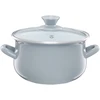 Puodas emaliowany su dangteliu Pyza pilka 14 cm 1,25 l EMALIA OLKUSZ