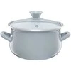 Puodas emaliowany su dangteliu Pyza pilka 14 cm 1,25 l EMALIA OLKUSZ