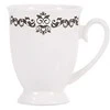 Puodelis porcelianinis DIANA 300 ml baltas/pilkas Ambition 62977