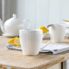 Puodelis porcelanowy 390 ml Skirtas garbanotiems plaukams balta AMBITION