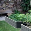 Prosperplast Paaukštinta lysvė Base Woody 149.2x75.6x25cm plast./antracito sp.