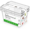 Orplast Antibakterinis 2 vnt. maisto indelių su sidabrino mikrodalelėmis, su dangteliu ir spaustukais rinkinys, 2 l