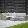 Lauko baldų komplektas PATIO Margot, pilkas/rudas