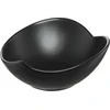 Salotų dubuo Salsa Leaf 15 cm juodas AMBITION