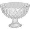 Stiklinis salotų dubuo ant angelo kojos 22,5 cm