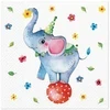 Paw Circus Elephant popierinės servetėlės 33 x 33 cm 20 vnt