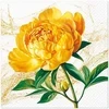 „Peony Blossom“ popierinės servetėlės, geltonojo bijūno spalvos, 33 x 33 cm, 20 vnt., PAW