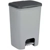 Šiukšlių dėžė CURVER Essentials, su pedalu, pilkos sp., h43 x 30 x 29 cm., 20 L