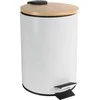 Šiukšliadėžė metalinė su pedalu 3 l SCANDIC balta, matinė Jotta 50749