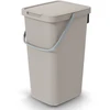 Keden šiukšliadėžė Systema Q Collect, smėlio spalvos, 25 l