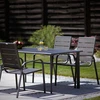 Sodo stalas 160 x 90 Saulės antracitas PATIO