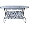 Sodo sūpynių stogelis 220 x 128 cm Monte Carlo pilka D031-26CW PATIO