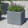 Sodo vazonas su grioveliais Kubus 38,5 x 38,5 x 33 cm pilkas PATIO