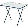 Staliukas turistinis Sevelit 60 x 80 cm balta / mėlyna PATIO