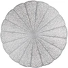 Stalo kilimėlis Glamour PVC/PS Apvalus 38 cm sidabrinis AMBITION