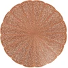 Stalo kilimėlis Glamour PVC/PS Apvalus 38 cm varinis AMBITION
