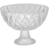 Stiklinis salotų dubuo ant angelo kojos 22,5 cm
