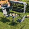 Stół sodo Dine &amp; Relax 70 x 70 cm pizarra / antracito PATIO