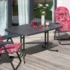 Stół sodo Dine &amp; Relax 150 x 90 cm pizarra / antracito PATIO