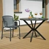 Lukka sodo stalas 100 cm antracitinis PATIO