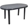 Sodo plastikinis stalas Jantar grafitas 135 x 80 cm OŁER