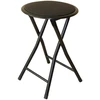 Sulankstoma metalinė taburetė 30 cm juoda PATIO