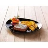 Steak Friends Time Ovali lėkštė 30 x 26 cm Juoda LUMINARC
