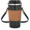 Termo puodelis su paskiem Camel 500 ml ruda-juoda AMBITION
