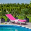 Vasarinė 5 pozicijų paplūdimio gulta fuksijos PATIO