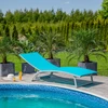 Vasarinė 5 vietų paplūdimio lova turkio spalvos PATIO