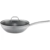 Wok keptuvė su dangčiu su Qualum Basic Bubble danga 28 cm AMBITION