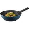 Wok keptuvė su Qualum Basic Azzurro danga 26 cm AMBITION