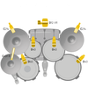AKG DRUMSET PREMIUM - Rinkinys perkusyjny mikrofonów instrumentalnych