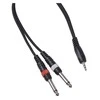 Procab Jack CABLE4ME mini lizdas 3,5 mm stereofoninis - 2 x lizdas mono 6,3 mm signalo garso kabelis 6 m