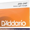 Stygos akustinei gitarai D'Addario EJ15 .010