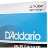 Stygos akustinei gitarai D'ADDARIO 85/15 BRONZE .011-.052 EZ910