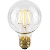 4W LED lemputė, G80, E27, skaidri, 2200K, dimeriuojama