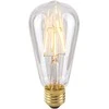 4W LED lemputė, ST64, E27, skaidri, 2200K, dimeriuojama