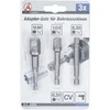 Bgs Technic Adapterių komplektas | 6.3 mm (1/4") antgalis | 6.3 mm (1/4") / 10 mm (3/8") / 12,5 mm (1/2") | 3 vnt. (8204)
